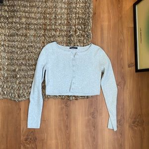 BRANDY MELVILLE grey cropped sweater